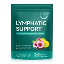 Lymphatic Drainage Supplement, 21-in-1 Advanced Botanical Complex, with Burdock Root, Dandelion, Supports Promotes Healthy Circulation & Circulation, 240 Softgels