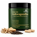 KSM-66 Ashwagandha 500mg with Black Pepper (Piperine) – Stress, Sleep & Cortisol Support – Calm Energy, Focus & Mood – Non-GMO Vegan 120 Capsules (4-Month Supply)