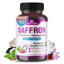 ULTRA HERBS Premium Saffron 10-in-1 – 905 mg with L-Theanine, Ashwagandha, Vitamin B6, 5-HTP, L-Tyrosine & Magnesium – Supports Restful Sleep, Calmness & Well-Being (150 Count, Pack of 1)