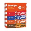 Benope Protein bar Best Flavors Variety Pack 60g x 12ea, high protein, low sugar, low carb, energy bar, nutritious snack, high protein snacks