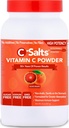 C- Salte C-vitamin pulver supplement - 100% Pure High Dosis Buffered C-vitamin pulver til immunforsvar - Økologisk, sukkerfri, Vegan, Non- GMO, Stomach- Friendly, Blood Orange 8oz