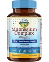 Terranics Magnesium Complex Supplement 420mg, 10-in-1 Full-Spectrum Formula, Glycinate, Citrate, Malate & More, Max Absorption, Bone and Heart Support, 120 Veggie Caps
