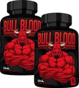 ONL Bull Blood Testosteron Booster - High Potency Male Enhancing Testosteron supplement til Stamina & Endurance - Test Booster med Maca Root, Horny Geat Weed & Tongkat Ali - 120 Kapsler (2 - Pack)