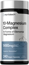 Horbäach Magnesium Complex | 1490 mg | 240 Capsules | 10 Forms of Elemental Magnesium | Vegan, Non-GMO, Gluten Free