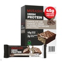 MUSASHI High Protein Bar, 45g Protein, 2g Total Sugars, Cookies & Cream, Post Workout and Protein Snack On The Go, 12 Pack of 3.2oz (90g) Bars