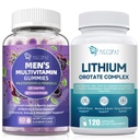 Migcopat Men’s Multivitamin Gummies + Lithium Orotate Complex, 2 Pack Bundle