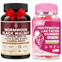 30-in-1 Herbal Cleanse Capsules + Liposomal Wellness Gummies – Gut Balance & Daily Recovery Support with Probiotics, Botanical Extracts, Omega-3 & Vitamins – Vegan, 120 Caps + 60 Gummies