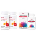 GNC Women's Active Day & Night Bundle (2 Items): Active Multivitamin (180 Count) & Melatonin 10mg (Twin Pack, 120 Tablets Total)
