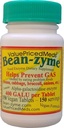 Bean- Zyme Gas Relief for voksne Extra Strength (150 ct) er 400 GAUL per tablet Alpha Galactosidase, Vegan, Cost Minus, Digestive Enzyme Kosttilskud Natural Food Enzyme