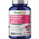 NusaPure Echinacea Goldenseal, 400 mg , 300 Veg Capsules (Non-GMO, Vegan)
