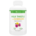 ML Naturals Milk Thistle & Dandelion Extract – 250mg Milk Thistle, 100mg Dandelion Root (Per Serving) 240 Capsules