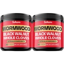 Satoomi [2 Packs - 50 Capsules - 5 in 1 Wormwood Capsules Supplement - Extracted from Black Walnut Whole Cloves Turmeric and Berberine HCl Immune System & Digestion Health