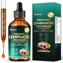 27-in-1 Liposomal Lymphatic Drainage Supplements Liquid drops, Lungs Detox & Lymph System Support with Echinacea, Chlorophyll, Dandelion, Burdock, Mullein for Immune Support, Cleanse & Detox, 2 FL OZ