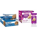 Quest Nutrition Protein Bar 12 Count and Birthday Cake Frosted Cookies Twin Pack Bundle, High Protein, Low Carb, Gluten Free
