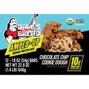 Dave's Killer Bread Amped- Up Chocolate Chip Cookie Dough Organic Protein Bars, 12 Count