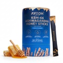 Ashwagandha Honey Sticks, Ashwagandha KSM 66, Vanilla Syrup W Raw Honey Ashwagandha for Women/Men Easy To Consume Supports Relaxation, Stamina, Calmness & Immunity – Pack of 30 (0.25 Oz Each)