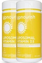 UpNourish 2 Pack - Liposomal Vitamin D 5000 IU 730 softgels, Cholecalciferol Vitamin D3 with Natural Coconut Oil, VIT D3 Supplement