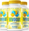 (3 Pack) VivoGut Capsule, Official Vivo Gut Pills, The Ancient Formula for Ultimate Gut Health and Digestive Wellbeing, All-Natural Formula for Daily Use, VivaGut Pastillas Review (180 Capsules)