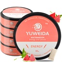 Caffeine Energy Pouches with 80mg with15 Nicotine Free Pouches Per Can - 5 Pack Caffeine, Alpha GPC, L-Tyrosine & L-Theanine (Watermelon Flavor)