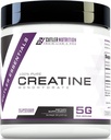 Cutler Nutrition Pure Creatin monohydrat - 5g Per Servering 50 Servering - Premium Muscle Builder Forbedrer styrke ydeevne & Inddrivelse - Unflavored for Easy Mixing