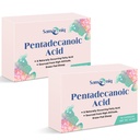 Pentadecanoic Acid Supplement | 300mg C15:0 Formula | High-Altitude Grass-Fed Sheep Milk Source | Blister-Sealed Capsules (2 Pack)