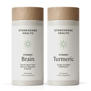 Stonehenge Health Dynamic Brain + Dynamic Turmeric Bundle Supports: Memory Acquisition, Retention, & Recall