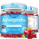 180 Count | Ashwagandha Gummies–Ashwagandha Supplements with L-Theanine & GABA–Support zzZ, M♡♡d, Relaxation, Daily Balance, Mind-Body Wellness for Women & Men