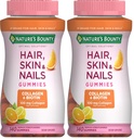 Nature's Bounty with Biotin and Collagen, Citrus Gummies, 140 Ct (Pack of 2)