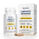 Lymphatic Drainage Supplement, Detox, Immune & Fluid Balance Support, Cleavers, Dandelion Root, Burdock, Red Clover, Echinacea, Bromelain,120 Vegan Capsules