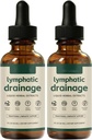 Lymphatic Drainage Drops 59ml– Wellness Drops,Lymphatic Drainage Detox Oil,Reduces Face & Body Swelling, Promotes Efficient Drainage of the,Cleanse Your Body,Vegan&Sugar-Free (2 PCS)