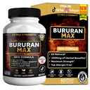 Bururan Max, Organic Maca Root Supplement, Black Pepper, 60 Capsules, 30 Day Supply (1)