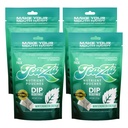 TeaZa Herbal Energy Pouches Tobacco Alternative Nicotine Free Dip, Alternative Snuff Healthy Dip Pouches, Wintergreen Energy (4 Pack) Tobacco Free Chewing with Premium Cool, Crisp Flavor