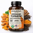 Pomona Wellness Organic Turmeric Supplement 2100 mg, USDA Organic, Non-GMO, Vegan, Turmeric Curcumin with Black Pepper for Absorption, for Joint Support and Immunity, 90 Tablets