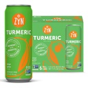 ZYN Turmeric Wellness Drink (6 Pack), Mango Lychee Flavored Turmeric Curcumin with Black Pepper, No Added Sugar, Low Carb & Low Calorie, Clean Alternative