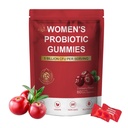 Probiotics for Women with Cranberry Extract - Daily Gummy Supplement for Feminine Balance, Digestive & Immune Support - 60 Gummies (1)