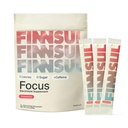 Focus + Caffeine Electrolyte Drink Mix Cognizin, Magnesium, Biotin, Vitamin B for Energy, Hydration & Mental Clarity — Sugar Free, Low Calorie (15 Packets), Strawberry
