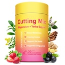 Cutting Drink Mix – Berberine, 5-HTP, Yerba Mate & Magnesium, FOS | Supports Satiety Signaling, Energy & Gut Health | Strawberry Açaí Flavor – 30 Servings
