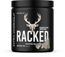 Bucked Up Racked White Gummy Deer | Intra Workout BCAA 2-1-1 Formula with L Carnitine Acetyl L Carnitine Taurine and L Tyrosine | Amino Acid Powder Supplement (30 Servings)