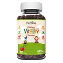 HERBION Naturals Children’s Vitality Gummies – Natural Raspberry Flavor, Plant-Based Pectin Kids Gummies, Made with Fruit & Herbal Extracts, Vegan, Non-GMO, Gluten Free, Gelatin Free, 60 Count