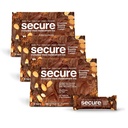 ANDREW LESSMAN Secure Bars 40g - Chocolate Brownie Almond Crunch - High Protein & Fiber Snack - 36 Bars - Non-GMO, Gluten-Free, No Artificial Flavors, Vegan, Low Calorie Meal Replacement