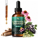 25-in-1 Lymphatic Drainage Drops – Lymphatic Drainage Supplements for Lymph System, Immune Support, Natural Cleanse & Detox - Daily Supplement High Absorption for Overall Wellness 2 Fl Oz (60ml)