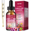 Lymphatic Drainage Drops - Lymphatic Drainage Supplements with Milk Thistle, Burdock Root for Women & Men | Supports Liver Cleanse, Detox & Repair | Liver Cleanse Health, Mixed Berry, 2 Fl Oz