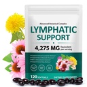 Lymphatic Drainage Supplements, 21-in-1 Herbal Complex with Echinacea, Dandelion & Burdock Root |Immune Support, Cleanse & Daily Wellness | 120 Softgels