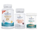 Nordic Naturals Adult Immune Starter Pack - Ultimate Omega 2X, Nordic Flora Probiotic Daily, Zero Sugar Vitamin D3 Gummies