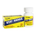 HealthA2Z® Stay Awake, Caffeine 200mg, Maximum Strength Alertness Aid, 40 Tablets