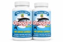 Omega 3 Capsulas de Alta Potencia. Set de 2 frascos con 100 capsulas c/u. para las arterias, coyunturas, bajar el colestereol malo. Tratamiento para 6 Meses.