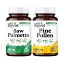 Wild & Organic Saw Palmetto 60 Capsules & Pine Pollen 60 Capsules