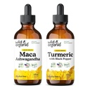 Maca Ashwagandha Tincture 4 fl oz & Turmeric Tincture 4 fl oz