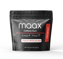 Maax Caffeine Energy Gum | 125mg of caffeine per piece | Cinnamon | 125 total pieces per bag
