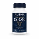 ALEMA Super Ubiquinol CoQ10 200mg Softgels, Active Form CoQ10 Supplement for Cellular Energy, Heart Health & Antioxidant Support, 1 Softgel Daily